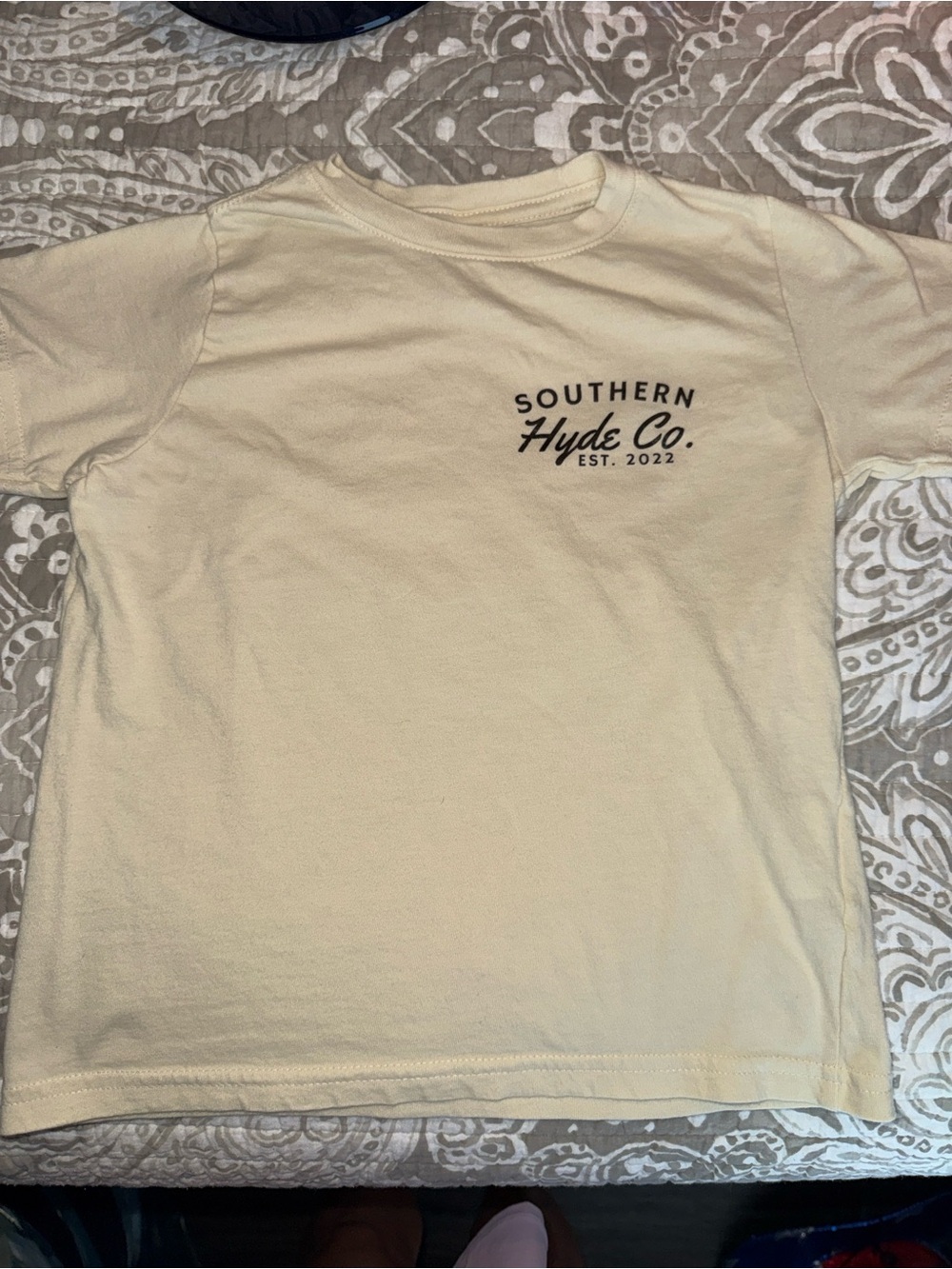 Men's Cream Short-Sleeve Logo T-Shirt